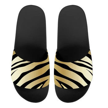 2022 Moterų Šlepetės Lauko baseino diržučius Zebra Modelis Paplūdimio Slids Namų Šlepetės Paslysti ant Sandalai Moteriška Avalynė chaussure homme