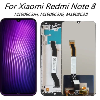 Už Xiaomi Redmi 8 Pastaba note8 M1908C3JE LCD Ekranas Jutiklinis Ekranas Su frame skaitmeninis keitiklis Asamblėjos Pakeitimo