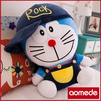 60cm Mielas Minkštas Doraemon Skrybėlę Pagalvės, Minkšti Pliušiniai Žaislai Office Plauko Pagalvę Namų Komfortą Pagalvėlė Dekoro Dovana Lėlės Vaikas