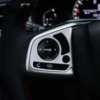 WELKINRY automobilį auto padengti Honda CR-V CRV 2017 2018 ABS plastiko sidabro Vairas jungiklio mygtuką rankenos apdaila