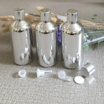50pieces/daug 100ml tuščia stiklo sidabro padengtą eterinio aliejaus buteliukas su užsukamu dangteliu ,stiklo 100ml essentical aliejaus butelis didmeninės