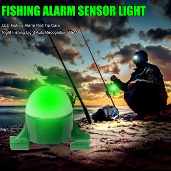 Įspėjimas LED Žvejybos Signalą Lazdele Patarimas Karpis Naktį Žvejybos Šviesos Auto Pripažinimo Bite Signalizacijos Žvejybos Reikmenys su Baterija