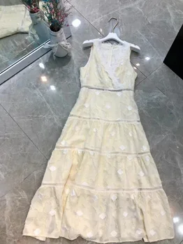 Aukštos xc470 kokybės Naujas Mados Moterų 2022 m. pavasarį Suknelė Prabanga Europos Dizainas šalies stiliaus suknelė