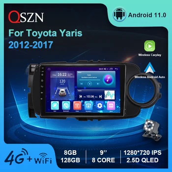 8+128G Toyota Yaris 2012-2017 Automobilio Radijo DSP Carplay Auto Teisę Multimedijos Grotuvą su GPS WIFI 4G IPS Android 11 Stereo Autoradio