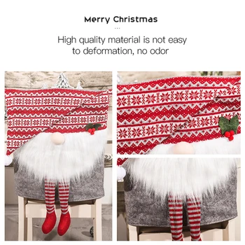 Naujas Kalėdiniai Namų Nykštukas Kėdžių dangose su pakabinimo Kojų Virtuvės Grotelės ir Snowmen Stiliaus Valgomasis Atostogų Dekoracijos
