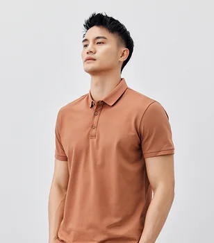 V7734 -vyriški laisvalaikio trumpas rankovėmis polo marškinėliai, vyriški vasaros naują vientisos spalvos pusė rankovėmis Atvartas, T-shirt