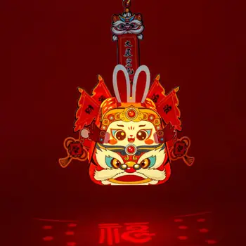 Mielas Triušis Žibintų LED Lempos Pavasario Šventė Naujų Metų Triušis Žibinto Apdaila Nešiojamų Šviesos Žibinto Naujųjų Metų Dovana