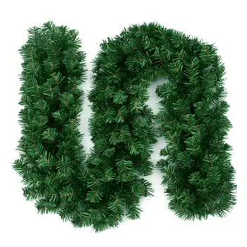 Dirbtinės Kalėdų Girliandą Dekoratyvinė PVC Dirbtinė Žaluma Vainikas Žalias Pakabukas Papuošalų Už Vestuves Sodo Dekoro