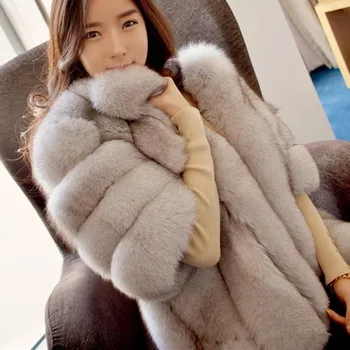 tikro kailio fox fur coat dizaino ponios žiemą tikrai lapės kailinius, kailis nuimamas nekilnojamojo kailių paltai wome