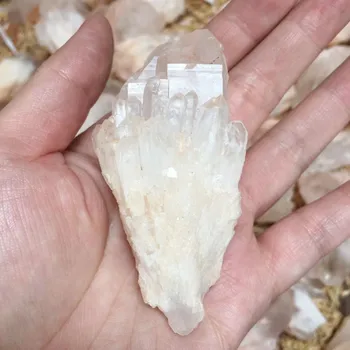 Natūralus Baltas kvarco kristalai ir mineralinių kristalų egzempliorių akmenys ir kristalai kvarco taško, 80-100g