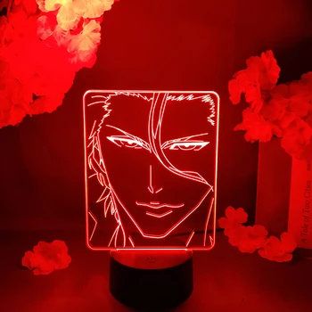 Aizen Sosuke LED Anime Lempos Naujovė Palieskite Jutiklio Kontrolės Viršų Apšvietimo Manga Meno Otaku Miegamasis Stalo Apdailos Spalvų Keitimas