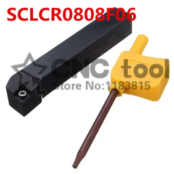 SCLCR0808F06 8*8mm Metalo Staklės, Pjovimo Įrankiai, Tekinimo Staklės, CNC Tekinimo Įrankiai, Išorės Tekinimo Įrankio Laikiklis S-Type SCLCR/L