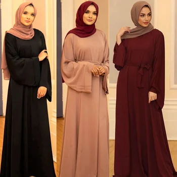 Ramadanas Musulmonų Suknelė, Hijab Abayas Moterų Abaja Dubajus Turkijos Islamo Drabužių Kaftan Skraiste Longue Femme Musulmane Vestidos Largos