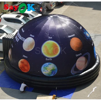 Sayok 8m(26.2 ft) Mobilųjį Pripučiami Planetariumas Kupolas-Palapinė Pripučiama Projekcija Cinima Dome, dėl vaiko Ugdymo Mokslas Ekranas