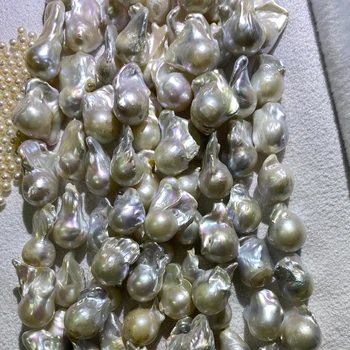 10-11mm Baltos spalvos Gėlavandenių Balrog Pearl baroko Kryptis už Karoliai Juvelyrikos Rinkiniai