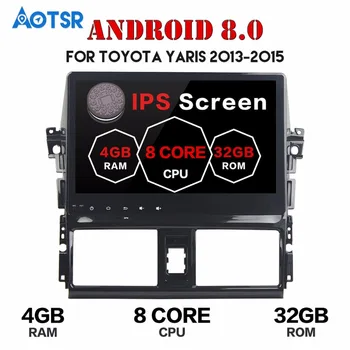 4G wifi 10.2 colių Android 8.0 Octa Core Automobilių DVD Grotuvas Toyota VIOS /YARI L 2013-2015 M. 2 GB RAM+32GB ROM GPS Navi 