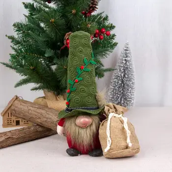 Gražus Nykštukas Lėlės Mielas Spiralinis Modelis už kanapės Maišas Kalėdų Gnome Lėlės Top Hat Dizaino Kalėdų Gnome Lėlės Dovanos