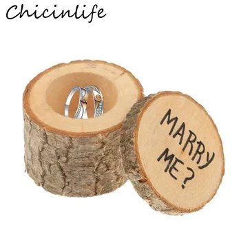 Chicinlife 1Pcs Marry Me Mediniai Prašmatnus Kaimiškas Žiedas Lange Nuotakos Dušas Vestuvinis Žiedas Pareikštinių Lauke Dalyvavimas Apdailos Reikmenys