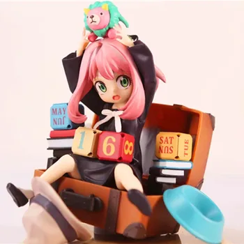 Anime Spy X Šeimos Onos Paveikslas Žaislai Loid Yor Klastotojas Chibi Anua Paveikslas Su Pagrindo Statulėlės PVC Modelis Lėlės Žaislas Dovanos Vaikams