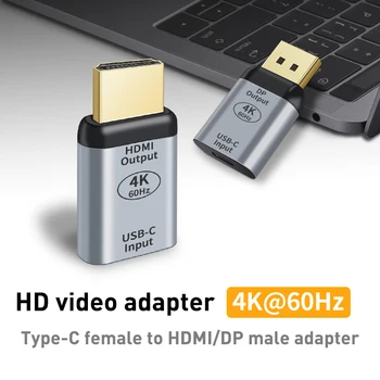 4K USB C DP/HDMI suderinamus/Mini DP Cable C Tipo HDMI 