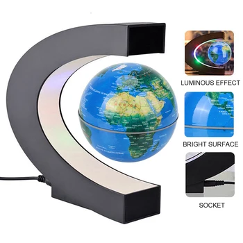 LED Pasaulio Žemėlapyje Magnetic Levitation Pasaulyje Žaislų Vaikams Elektroninių Antigravity Lempos Plūduriuojantis Gimtadienio Dovanos Naujovė Kamuolys Šviesos
