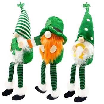 Bestst.Patriko Diena Gnome Pliušinis Elf Papuošalai - švedijos Tomte Nykštukas Figūrėlės Airijos Papuošalai, Namų Stalo Ornamentas