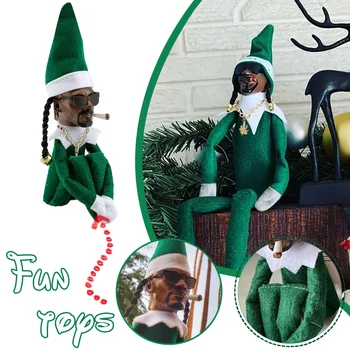 Kalėdų Namuose Latekso Ornamentai Christmas Elf Lėlės Dovanų, Žaislų, Kūrybinės Snoop Šnipas dėl Stoop Naujųjų Metų Christmass Dovana Straipsniai