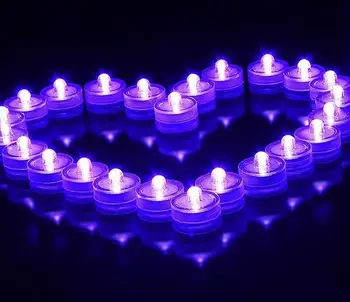 Povandeninis žvakė Povandeninis Flameless LED Tealight Vandeniui elektroninių žvakės, žibintai, Vestuvių, Gimtadienio Kalėdos Apdaila