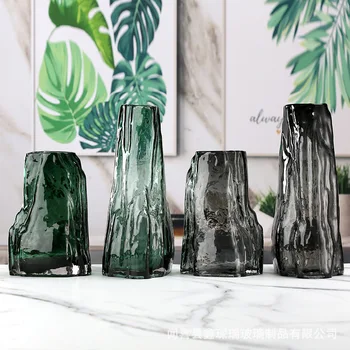 Sunchamo Europos Stilius Paprastas, Kūrybinis Kraštovaizdis Stiklo Vaza Hydroponic Namų Decore Susitarimą Džiovintų Gėlių Kambarį Vazos