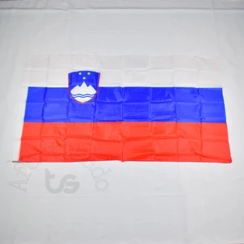 Slovėnija slovėnijos 90*150cm vėliavos Banner 3x5 Koja Kabo Nacionalinės vėliavos susitikti,Paradas,šalis.Kabo,apdaila