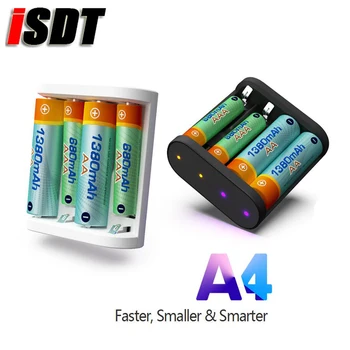 ISDT A4 10W 1.5 A AA AAA Baterijų Įkroviklis DC Smart Baterijos Įkroviklio Blokas, Skirtas 10500 12500 Baterija