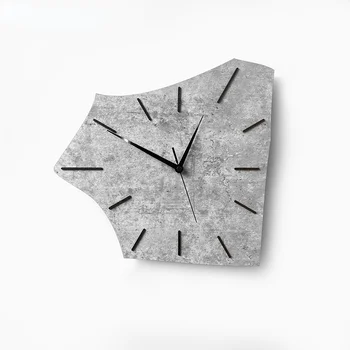 Šiaurės daugiakampio kūrybos sieninis laikrodis kambarį namuose nemokamai skylių mados paprasta specialios formos meno laikrodis garso išjungimo laikrodis