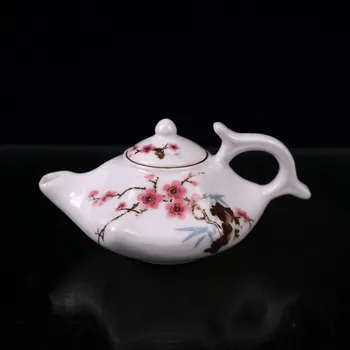 Pradžioje kolekcija senų porceliano famille rose mažas arbatinukas vyno puodą (1)