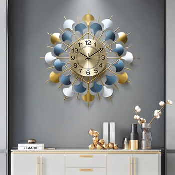 Didelis arabų Sieninis Laikrodis Modernaus Dizaino Prabangūs Geležies Naujovė Sieninis Laikrodis Kūrybos Metalo Kambarį Reloj De Sumalti Namų Dekoro ZP50WC