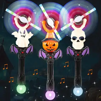Dvasios Formos Švenčių Atmosphere2 Spalvinga vėjo malūnas Glow Stick Mirksi lemputės LED Verpti Muziką Helovinas Šviesos Stick At