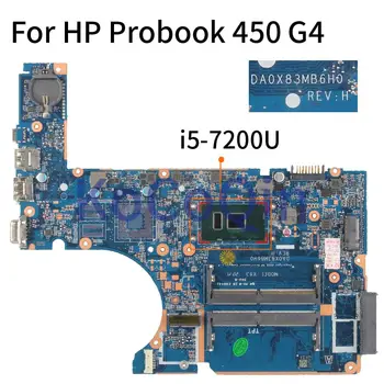 HP Probook 440 450 470 G4 I5-7200U Nešiojamas Plokštė DA0X83MB6H0 SR2ZU DDR4 Sąsiuvinis Mainboard