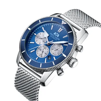 Prabangių Laikrodžių Vyrai Automatinis Laikrodžiai Sporto Žiūrėti Plieno Diržas-daugiafunkcinis šviesos Super Vandenyno Riešo Žiūrėti Reloj Hombre