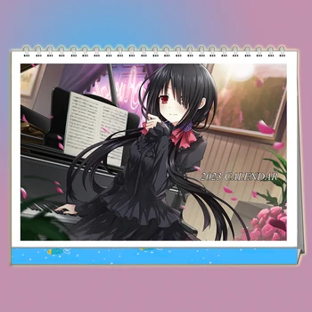 2023 Naujųjų Metų Kalendorių Anime Data Gyventi Tokisaki Kurumi Yatogami Tohka 13 Puslapių Desktop