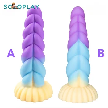 SOLOPLAY analinis kaištis silikono falą minkštas moterų modeliavimas masturbator gyvis sekso žaislai produktus