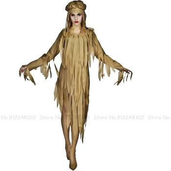 Halloween Carnival Senovės Egipto Mumija Cosplay Kostiumų Moteris Baisi Dvasios Kūnas Fancy Dress Šalis Atostogų Veiklos Komplektai