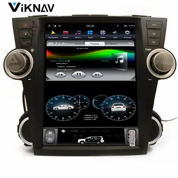 vertikalus ekranas, Android automobilio Radijo, GPS navigacijos Toyota Highlander 2009 m. 2010 m. 2011 m. 2012 12.1 colių automobilinis multimedia player
