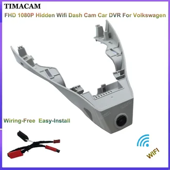 TIMACAM Volkswagen VW T-Roc AC7 A11 2017 2018 2019 2020 2021 2022 Vaizdo įrašymo Brūkšnys Cam Kamera FHD Automobilių Dvr Plug and Play