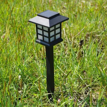 Saulės vejos lempos klasikinis retro maži rūmai lempos Mini LED lempos