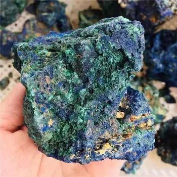 MOKAGY 1pc 300g-800g Natūralių Neapdorotų Žaliavų, Akmens Azurite Blue Malachito Mineralinių Pavyzdys dėl Fengshui Apdaila