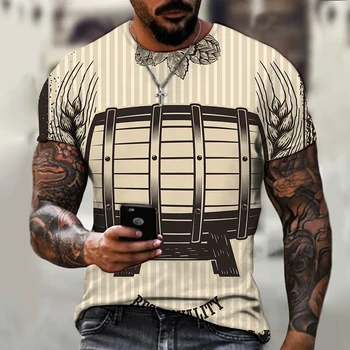 Sportiniai, vyriški marškinėliai Hip-hop Viršūnes, O Kaklo Apranga Atsitiktinis Gatvės 2022 Naujas Tracksuit 3D Atspausdintas Harajuku Juokinga Trumpas Rankovės