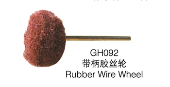 Karšto GH092 gumos vielos varantys poliravimo diskai rankena Vielos Wheel100pcs/pak papuošalai, įrankiai,Montuojamas Medžiaga Varantys Šepečiai,