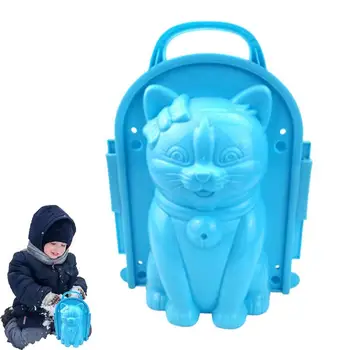 Žiemos Sniego Žaislai Funny Cat Putinas Maker Nešiojamų Žaisti Žaislai Mergaitėms, Berniukams, Vaikams, Sūnūs, Dukros Paplūdimys Smėlio Formų Skirti