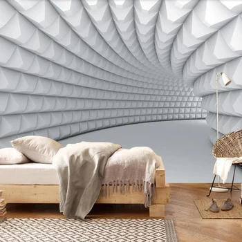 Milofi užsakymą 3D tapetai, freskos modernus minimalistinio stereo geometrijos kambarį miegamojo sienos apdaila tapetai
