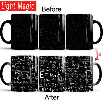 Logistikos formulė Matematinė formulė, įdomus puodelis 350ml keramikos spalva keičiasi puodelis geriausias kavos dovana puodelis jūsų klasiokai