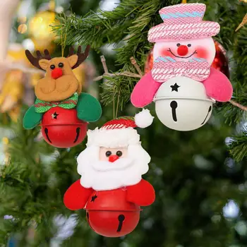Kalėdų Pakabukas su Bell Mados Padidinti Atmosfera Geležies Meno Kalėdos Santa Claus ir Kalėdų Papuošalas Pakabukas Švenčių Vaikų